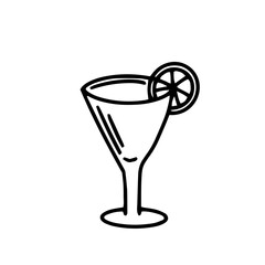 set of different Doodle cocktail. Hand-drawn image for print, sticker, web, various designs. Vector element for the themes of travel, vacation, tourism.