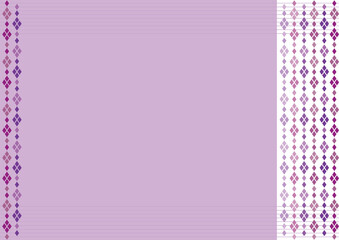 Argyle motif Border Lines Purple Background