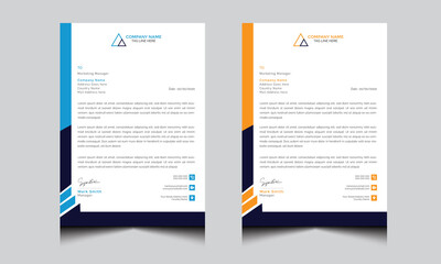 letterhead template design, elegant letterhead for corporate business