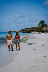  Cas Abou Beach on the caribbean island of Curacao, Playa Cas Abou in Curacao Caribbean tropical...