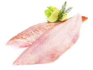 Rotbarsch Fischfilet - Freigestellt