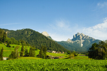 Alpine landscape of Dolomites. South Tirol, Italy