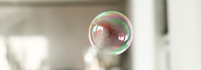 soap bubbles at home