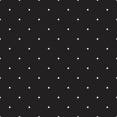 Seamless pattern, texture or background with white polka dots on gray background