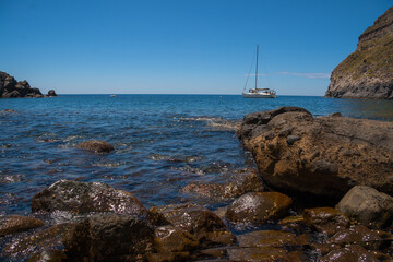 Sunny Italian Mediterranean coast, Ischia Island	
