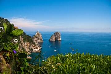 Sunny Italian Mediterranean coast, Ischia Island	
