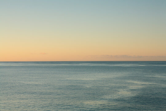 Sunrise and serene ocean