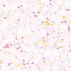 Terrazzo Texture Vector. Flooring Seamless Pattern