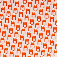 pattern white background with bottles red
