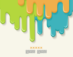 Liquid background. Fluid shape composition.