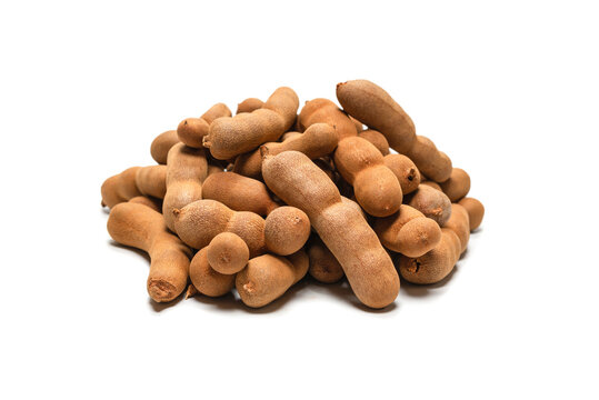 Sweet tamarind isolated on white background.