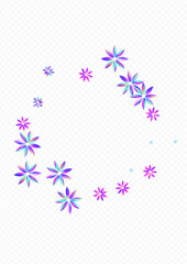 Gradient Flower Art Transparent Background. Rainbow Inflorescence Design. Happy Color Poster. Light Petal Party Banner.