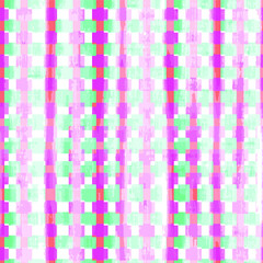 Vector seamless tartan pattern, plaid print, picnic checkered paint brush strokes. Gingham brush texture for textile: shirts, tablecloths, clothes, blankets
