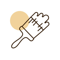 Paint brush vector flat icon. Construction, repair