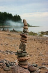 stones on the beach