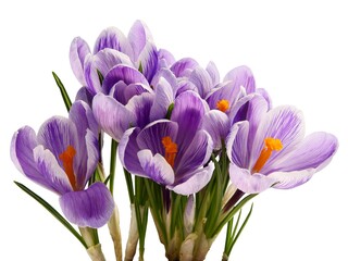 pretty,lila flowers of crocus at spring close up