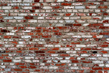 texture of old brick wall, background, wallpaper