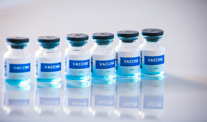 Covid 19 different vaccine bottles