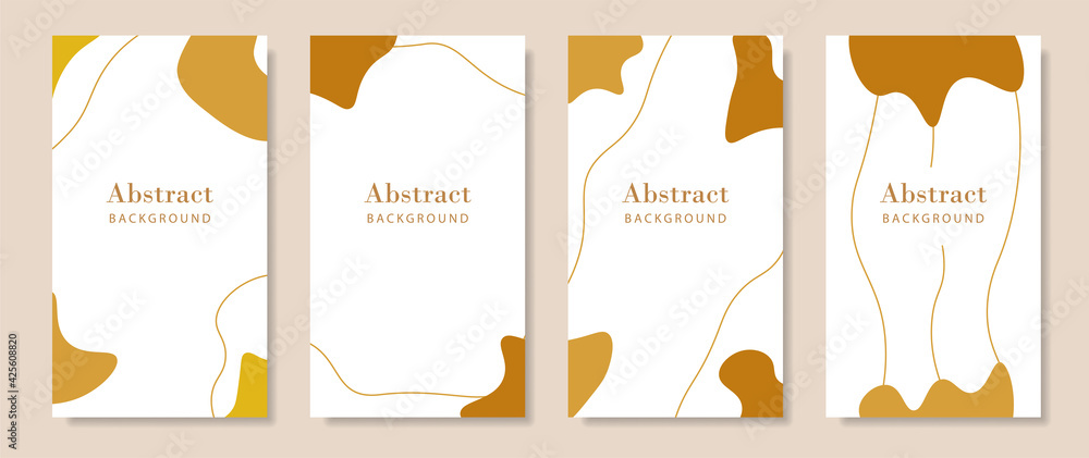 Poster liquid shape story template. mobile vertical abstract banner.