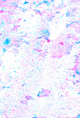 Abstract art background pink and blue fluid paint watercolor technique hand drawn illustration