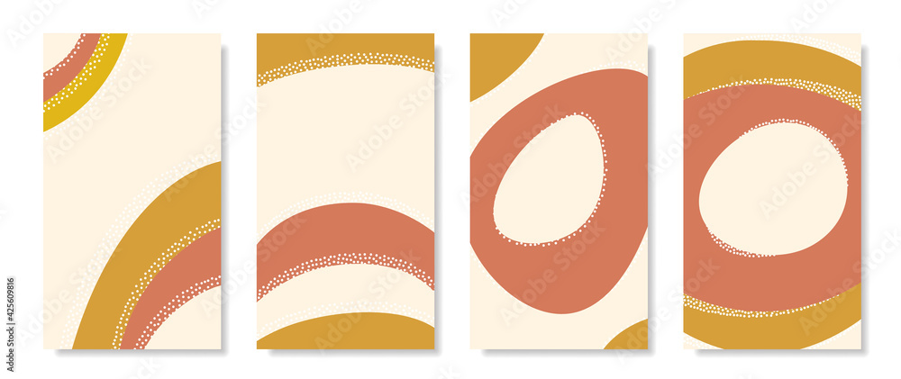 Poster liquid shape story template. mobile vertical abstract banner.