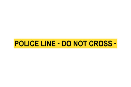 Caution Tape That Reads Police Line Do Not Cross As Repeating Pattern Vector