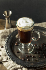 Boozy Warm Irish Coffee Cocktail