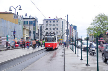 Fototapeta premium Kadıköy nostalgic tram.