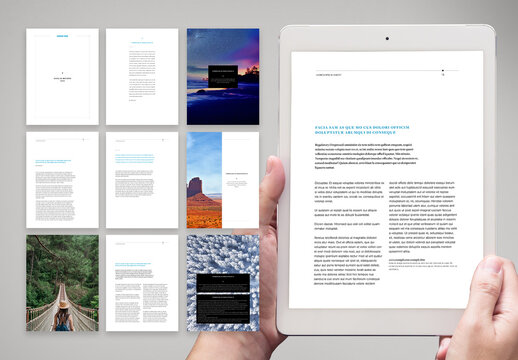 Clean and Modern Digital Annual Review Layout