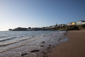 Tenby on the coast of Pembrokeshire, Wales