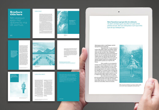 Digital Visually Interesting Catalogue Layout