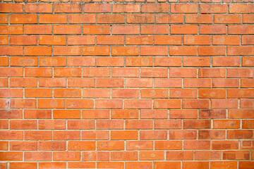 View of empty old brick wall background with copy space