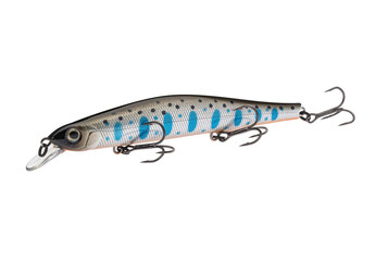 Wobbler with hooks for fishing as bait for fish, which is used for spinning. Fishing tackle for a...