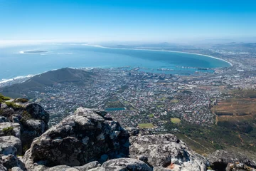 Crédence de cuisine en verre imprimé Montagne de la Table View from Table Mountain, Cape Town, South Africa