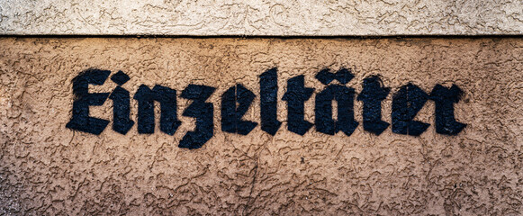 Einzeltäter Graffito