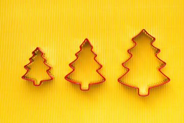 Christmas cookies, homemade cookie molds, metal bakeware 