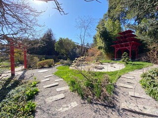 Japanese Garden (Jardin japonais), Conservatory and Botanical Garden of the City of Geneva...