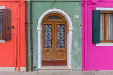 Fototapeta na wymiar Arch Door in Burano