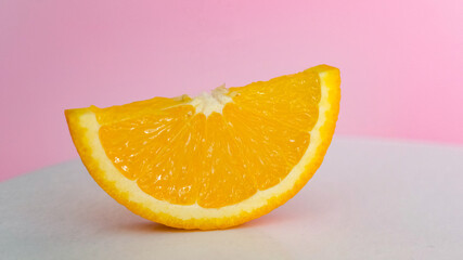 orange citrus slice on background vegan vegeterian healthy