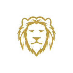 lion logo design with geometry