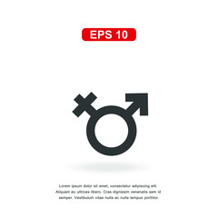 web icon gender sign isolated on white background. Simple vector illustration.