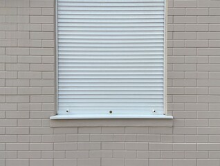 white blinds on the window as store closure