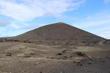 Paysage Volcanique Lanzarote Îles Canaries Espagne