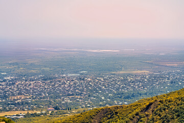 A bird's eye view of the city