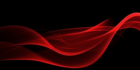 Abstract red waves background. Template design 