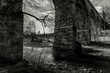 Fototapeta premium an old brick Viaduct
