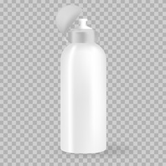 Sports stainless bottle white and black empty glossy metal shaker for sports nutrition icon set closeup on white background. Design template of packaging mockup for graphics.