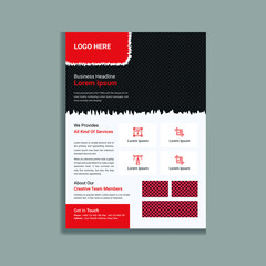 Unique Creative business Promotional flyer template design