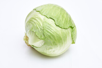 Fototapeta premium white cabbage on a white background