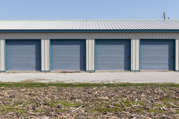 Self storage and mini storage garage units.